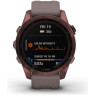 Часы GARMIN FENIX 7S SAPPHIRE SOLAR DARK BRONZE TITANIUM WITH SHALE GRAY BAND 11149