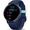 Часы GARMIN VIVOACTIVE 5 METALLIC NAVY ALUMINUM BEZEL WITH NAVY CASE AND SILICONE BAND 010-02862-12