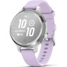 Смарт-часы GARMIN LILY 2 ACTIVE серебристые с силиконовым ремешком цвета фиолетовый жасмин 010-02891-01